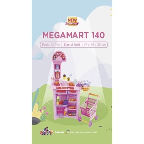 Megamart 140 mainan anak kasir supermarket Diskon