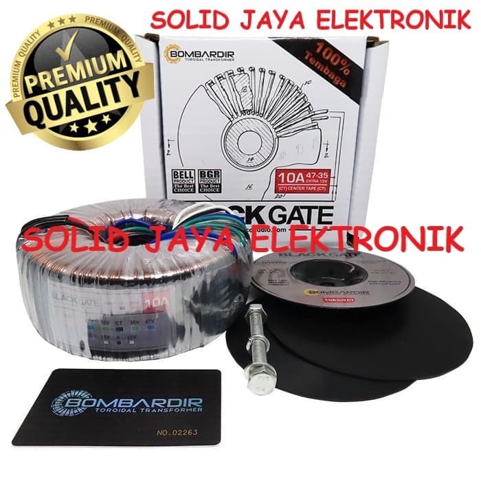 Trafo Toroidal Blackgate 10A-47V CT -Travo Toroid 10A-Travo Donut BELL Termurah