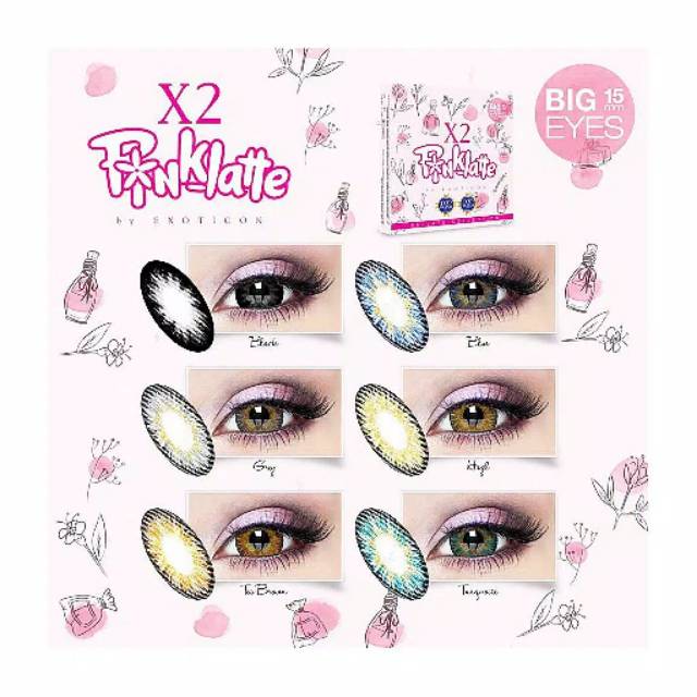 SOFTLENS X2 Pinklatte Color  ( Only Plano )