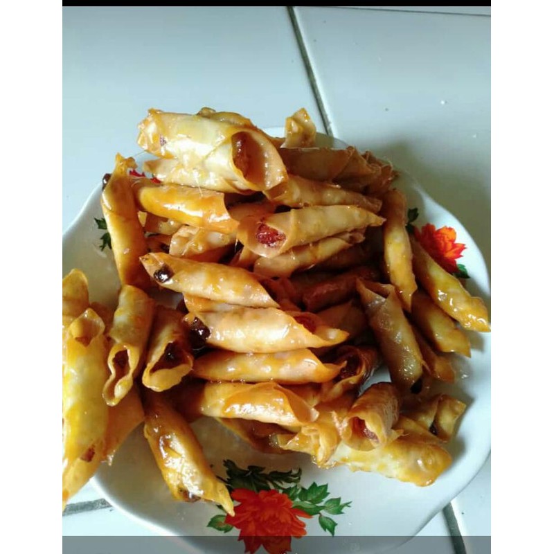 

Pisang pangsit caramel