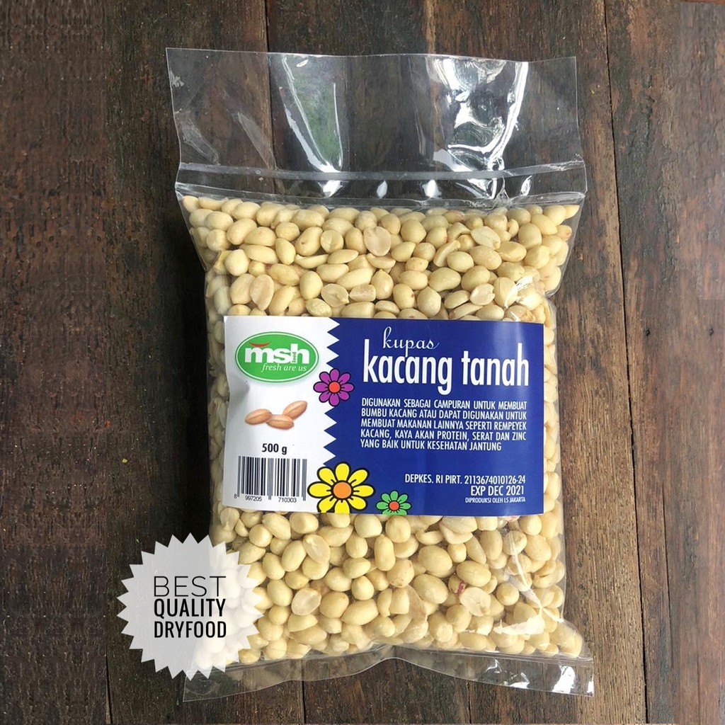 

Kacang Tanah Kupas 500 Gr