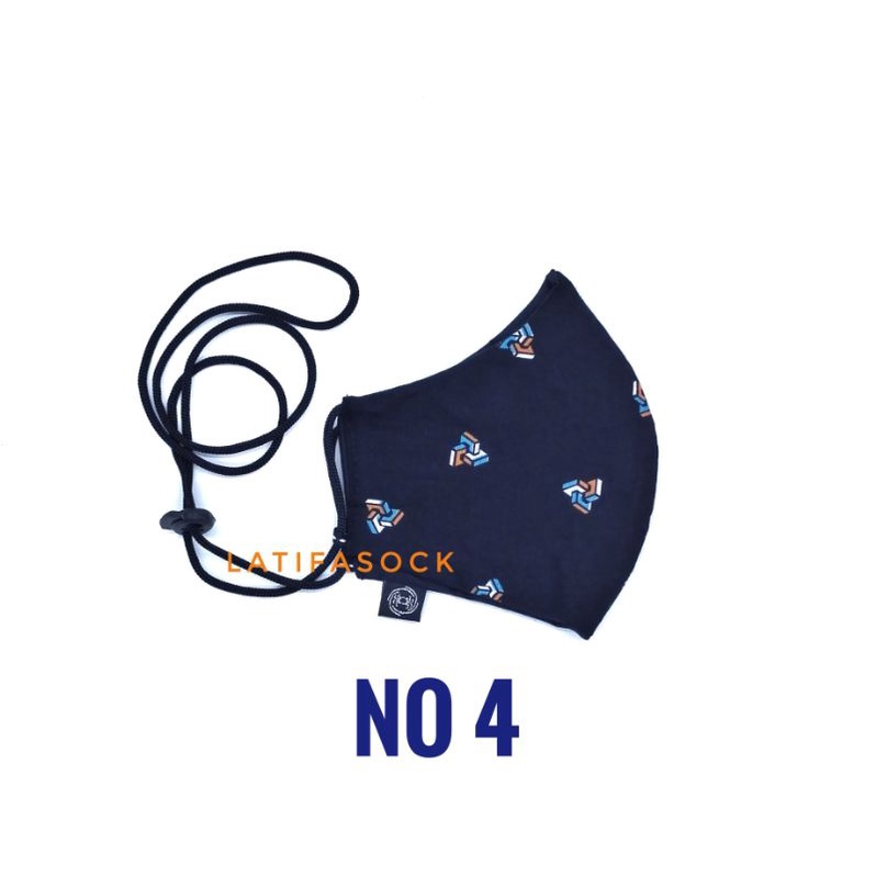 Masker Kain 2 Play Model Stopper Earloop Pria Wanita