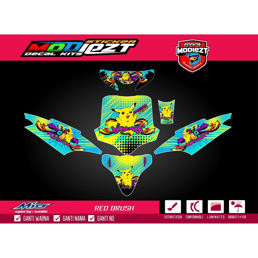 Stiker Decal Striping Cutting Mio Sporty Free Stiker Shopee