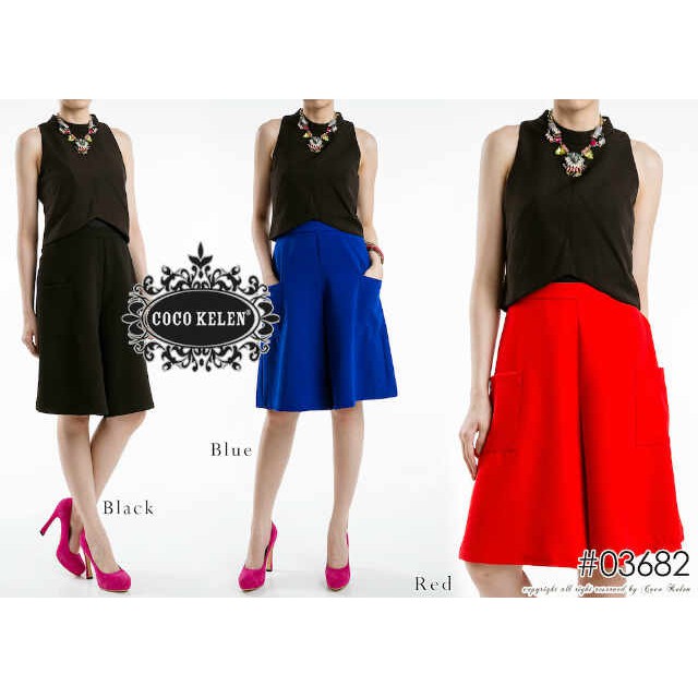 COCO KELEN 03682 2c Celana Kulot Import / Celana Kulot 3/4