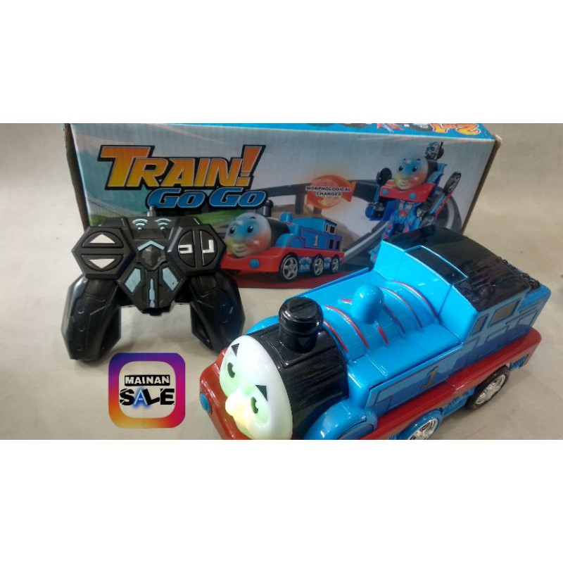 mainan mobil robot Thomas train go go