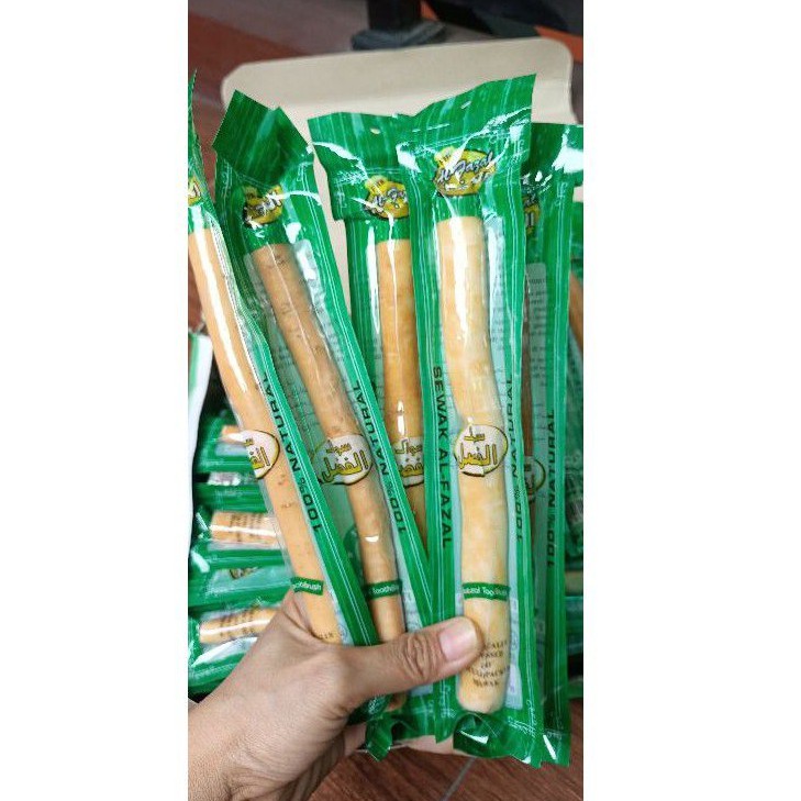 SIWAK MISWAK AL FAZAL 1 PACK ISI 60 PCS 8 INCI SIWAK BASAH SIWAK BESAR