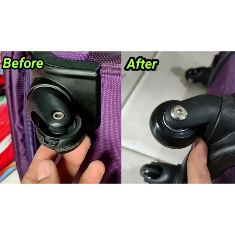 Roda Koper Pengganti Roda Putar 360° 1 set 4 Roda