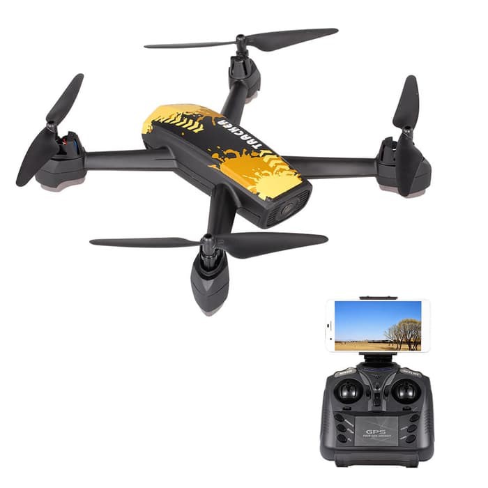 JXD 518 GPS Drone camera 720p FPV wifi quadcopter - Kuning