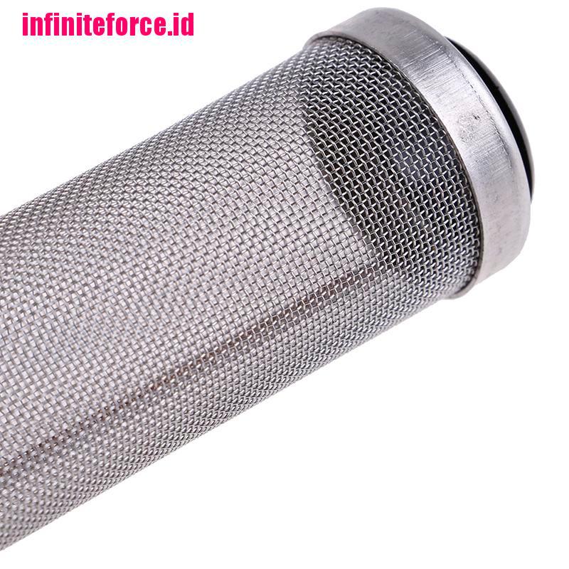 [IN*]Stainless Steel Filter Inflow Mesh Shrimp Cylinder Protect Aquarium Accessories