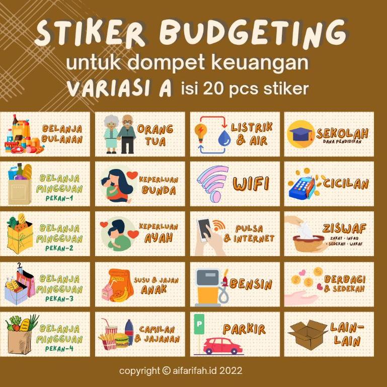 

(S7A6) ⭐️ STIKER DOMPET KEUANGAN / STIKER BUDGETING //Getpromo