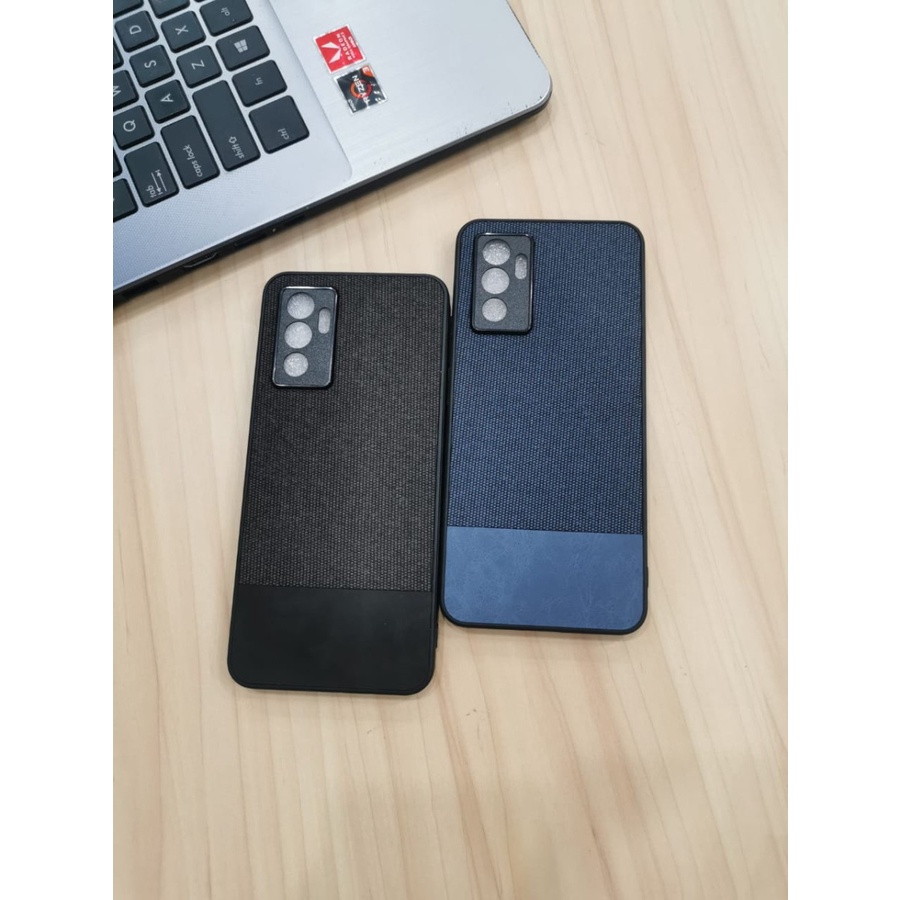 ORIGINAL SLIM CASE VIVO V23E - X70 PRO FABRIC DENIM  SOFT DENIM CASING COVER ORI