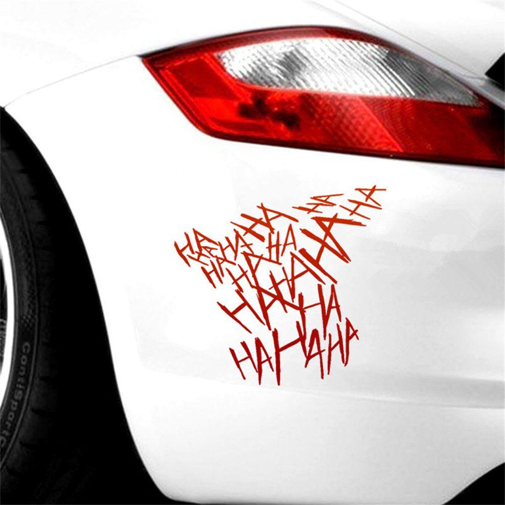 Lanfy Joker Hahaha Stiker Motor Jendela Kreatif Motor Mobil Styling Aksesoris Eksterior Auto Hias Decal