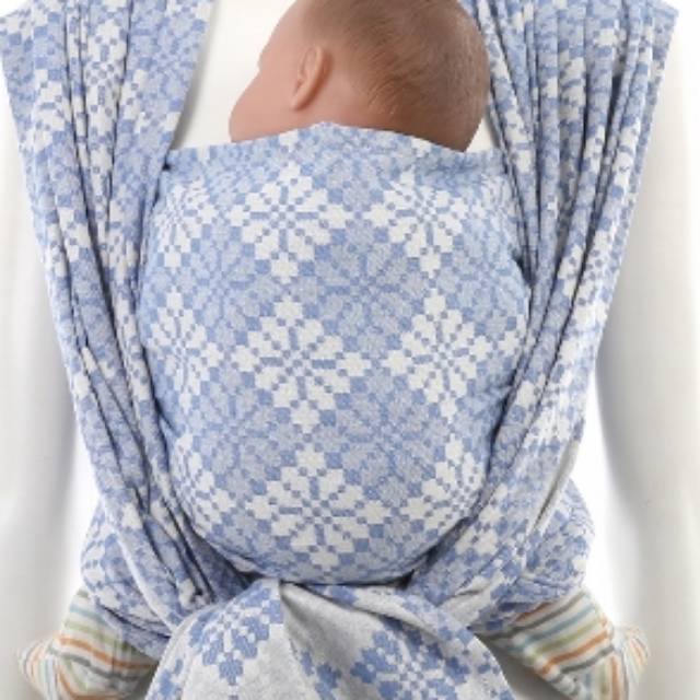 

Woven wrap DAIESU motif manggis Ultramarine