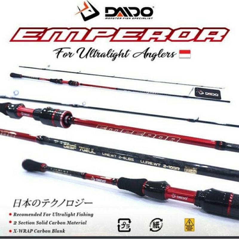 joran daido emperor 702ul panjang 210cm 2-6lbs