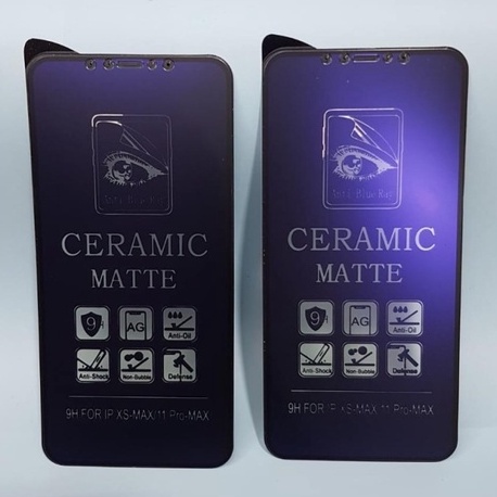 SCREEN PROTECTOR CERAMIC MATTE ANTI BLUE IPHONE XS MAX - FA