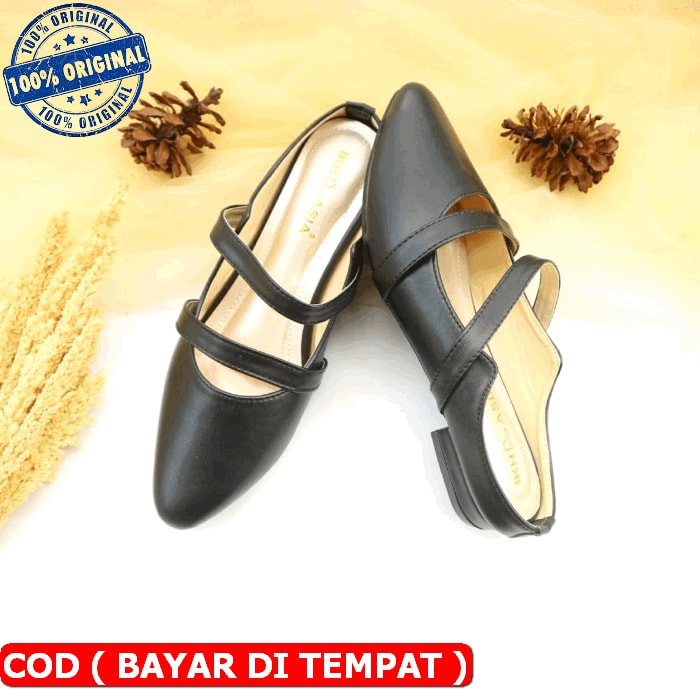 Hils Wanita Hak 12 Cm Original Wishine It677 Big Tahu Pedro Tan - KK777 BlockSania Selop Tali Ht89