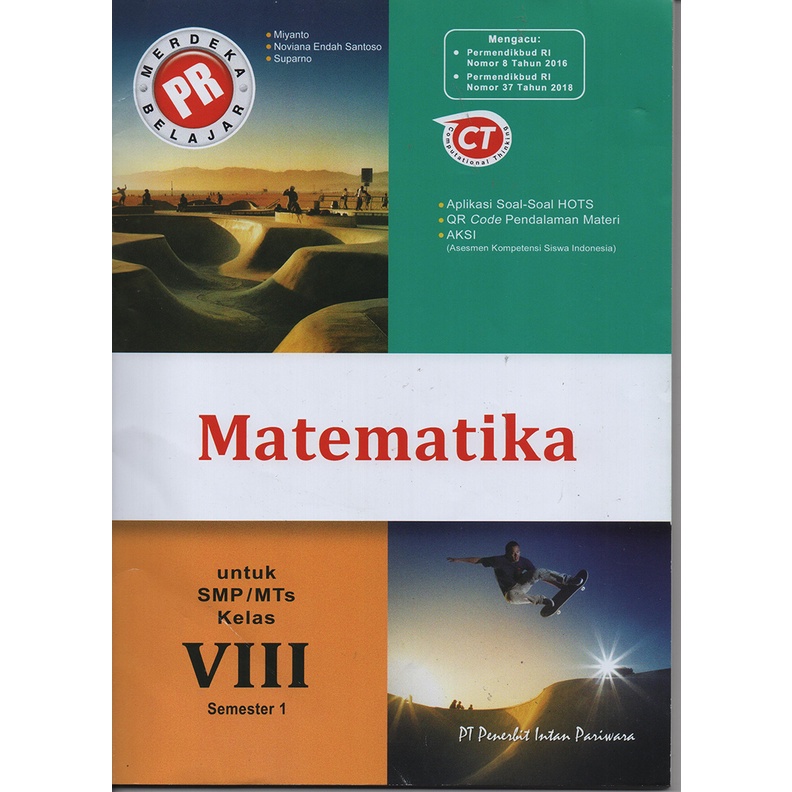 

PR MATEMATIKA Kelas 8 SMP Semester 1 INTAN PARIWARA