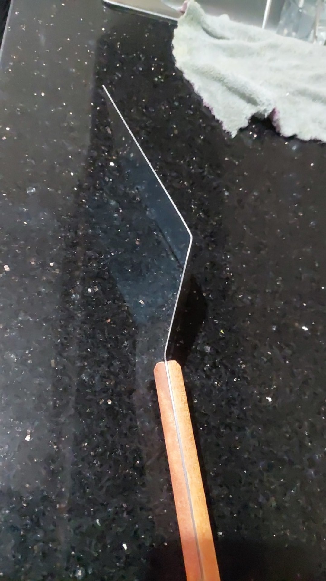 Griddle Spatula (large) Teppanyaki Sutil Peralatan Masak