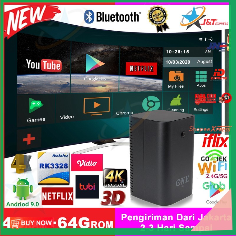 Tv box 4GB ONE Android Tv Box Rk3328 Smart Tv Box 64G Rom Android 9.0 Set Top Box Android box
