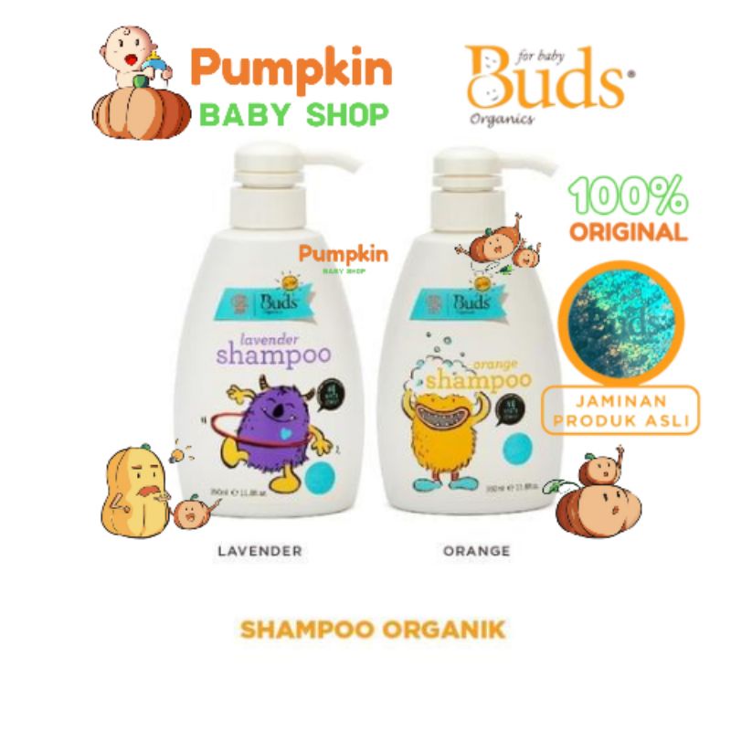 Buds Organics Lavender &amp; Orange Kids Shampoo 350ml