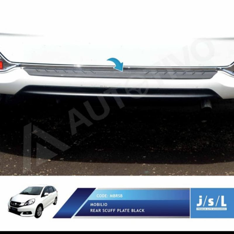 sillplate belakang Mobilio type E dan prestise hitam jsl