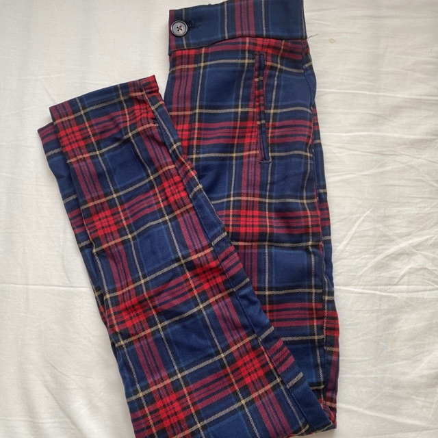PULL AND BEAR Plaid Pants (Stranger Things)
