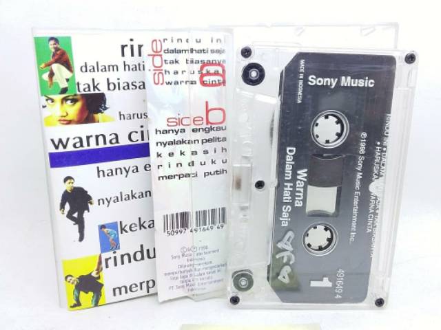 Kaset tape pita Warna - dalam hati saja