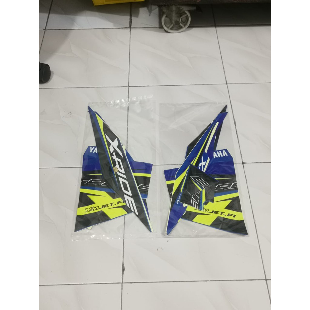 Stiker Bodi Lis Body Striping X-Ride 2016 Biru