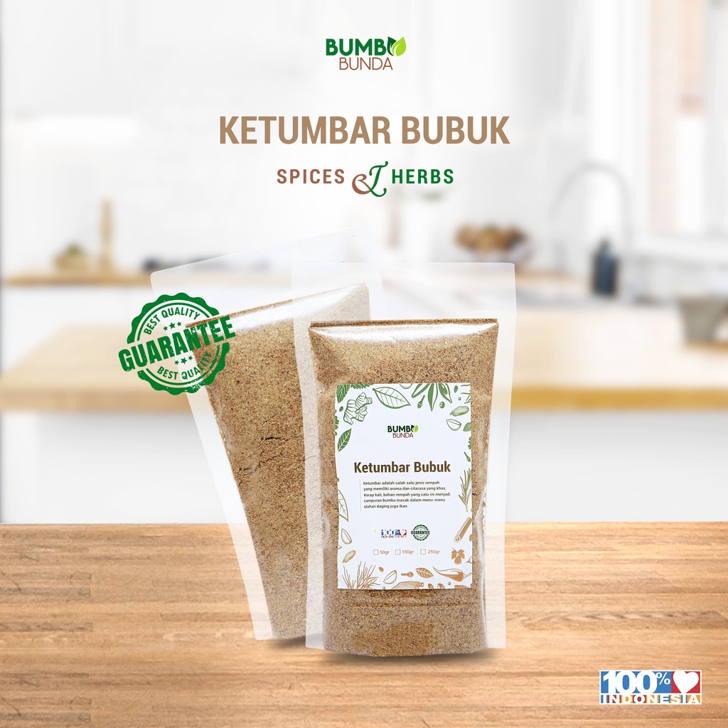 

KETUMBAR BUBUK / CORIANDER POWDER | REMPAH - MURNI - 100g