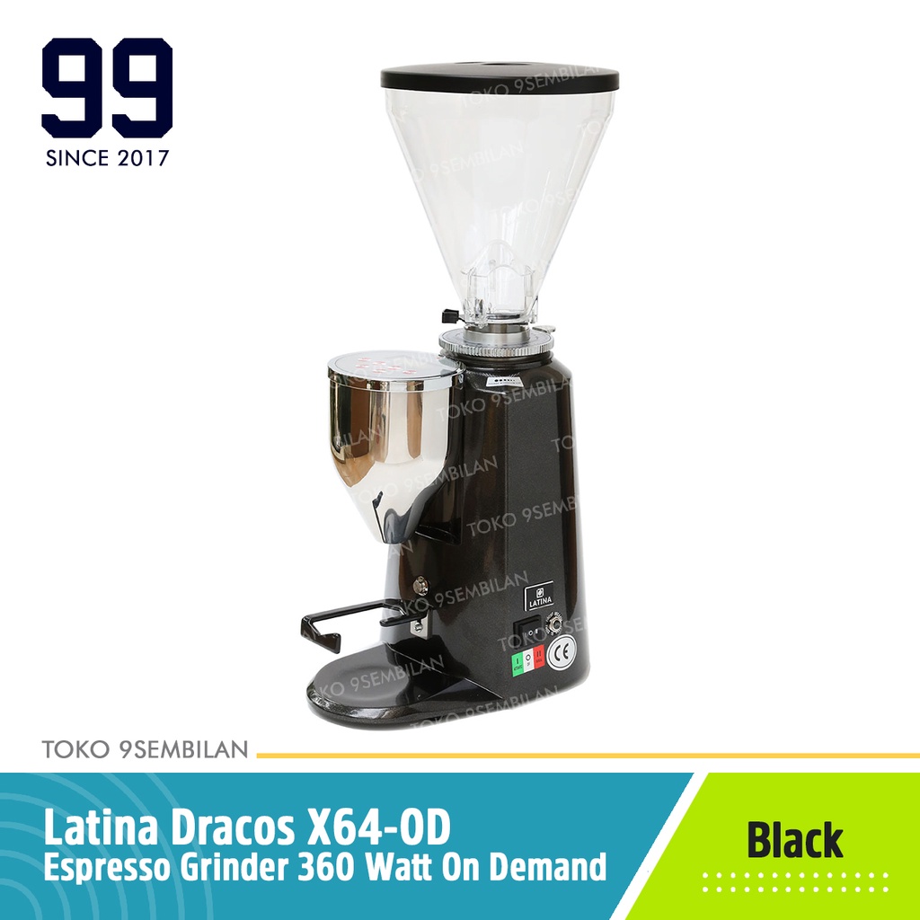 Latina X64-OD Dracos Hand Doser Coffee Grinder On Demand Automatic X64