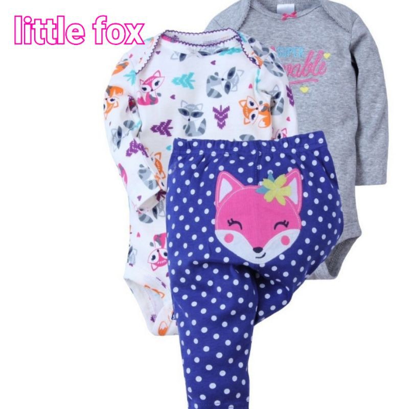 Jumper Romper Anak Bayi Baby Laki laki Celana set 3in1 Set Carter Carters Baseball Import katun