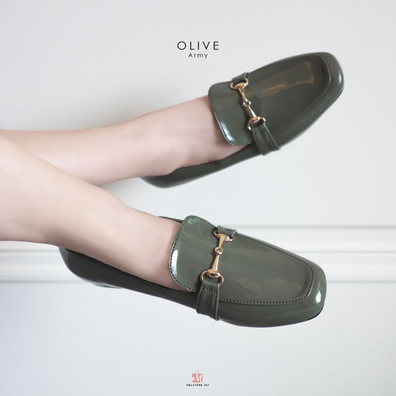 Damelia Melstore jkt official store Olive Flat shoes DAMELIA MELSTORE JKT
