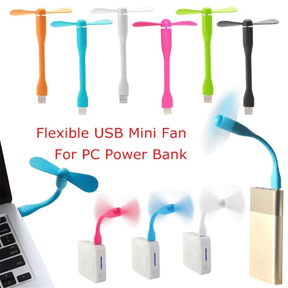 Kipas Angin Mini Portable Flexible USB Tpype C Bisa Ditekuk Untuk Semua Power Bank / Komputer