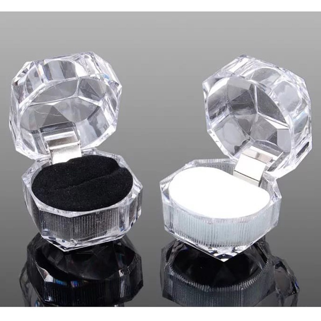 BRGUNIK Tempat Cincin / Kotak Cincin Crystal R563