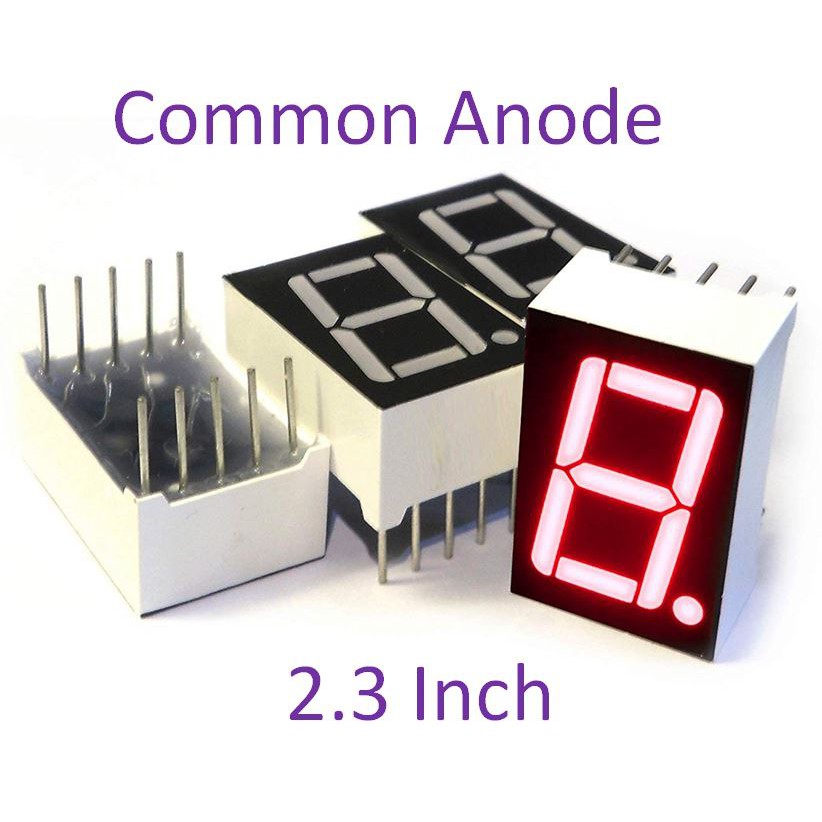 1 DIGIT 7 SEGMENT 2.3 INCH COMMON ANODE RED 1 BIT SEVEN SEGMENT 2.3" ANODA