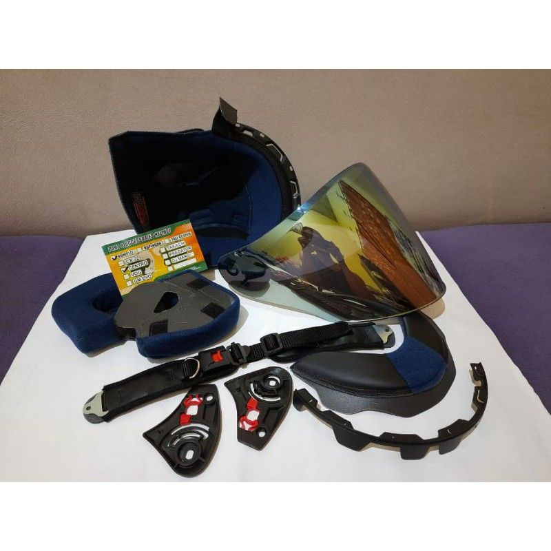 Busa Helm +  Visor INK Centro Iridium Gold / iridium silver / iridium red /