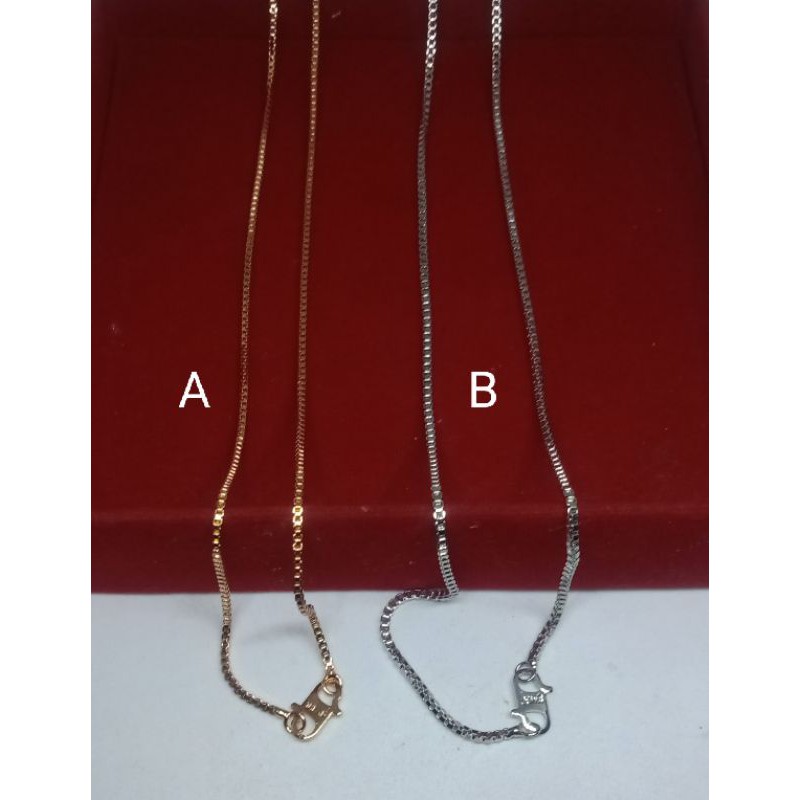 RAC01. Kalung xuping lapis emas model itali 45 cm