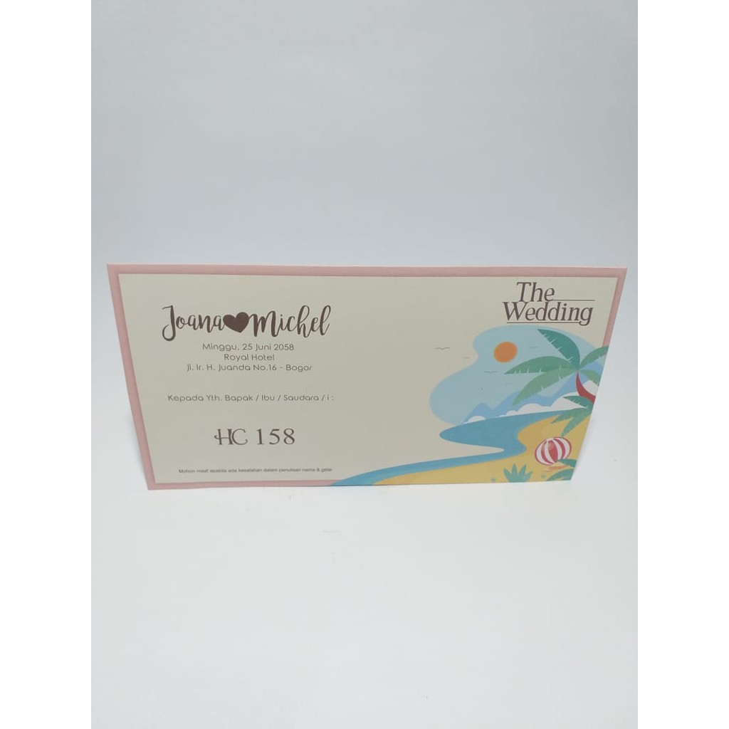 BLANGKO PERNIKAHAN HC 158 - HARGA MURAH TAMPILAN MEWAH