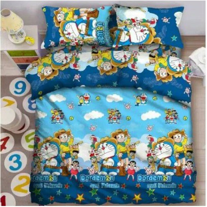 SPREI FATA MOTIF DORAEMON 180 X 200