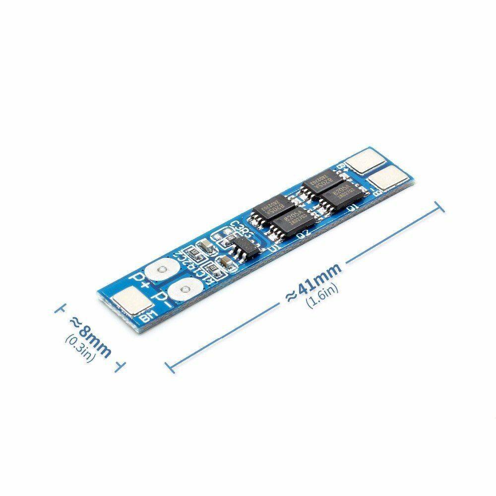 Rangkaian BMS Agustina 2S 7.4V 8.4V 8A 16A Lithium Batter PCB Charger Overcharge