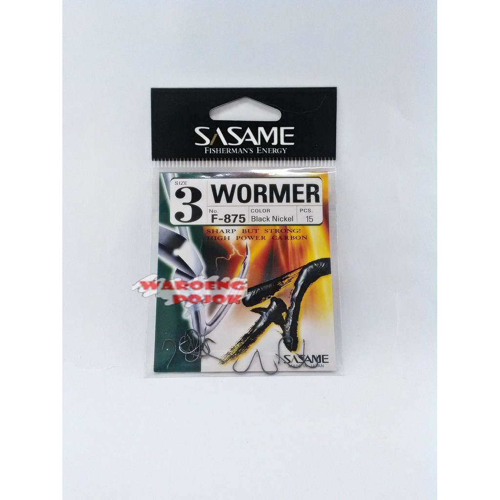 Mata Kail atau Mata Pancing Sasame Wormer no 3 isi 15pcs (Black Nickel)