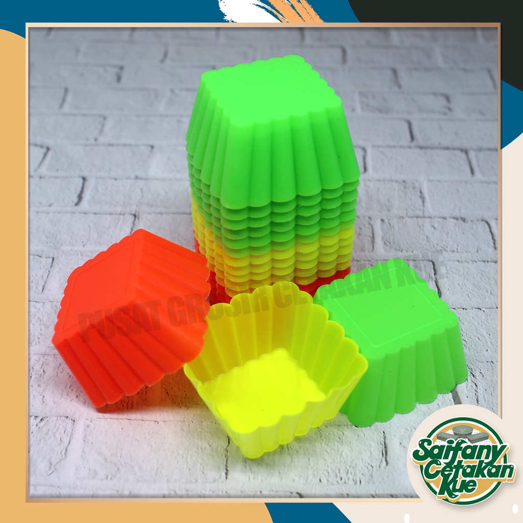 CETAKAN KUE KOTAK PLASTIK KECIL TERLARIS
