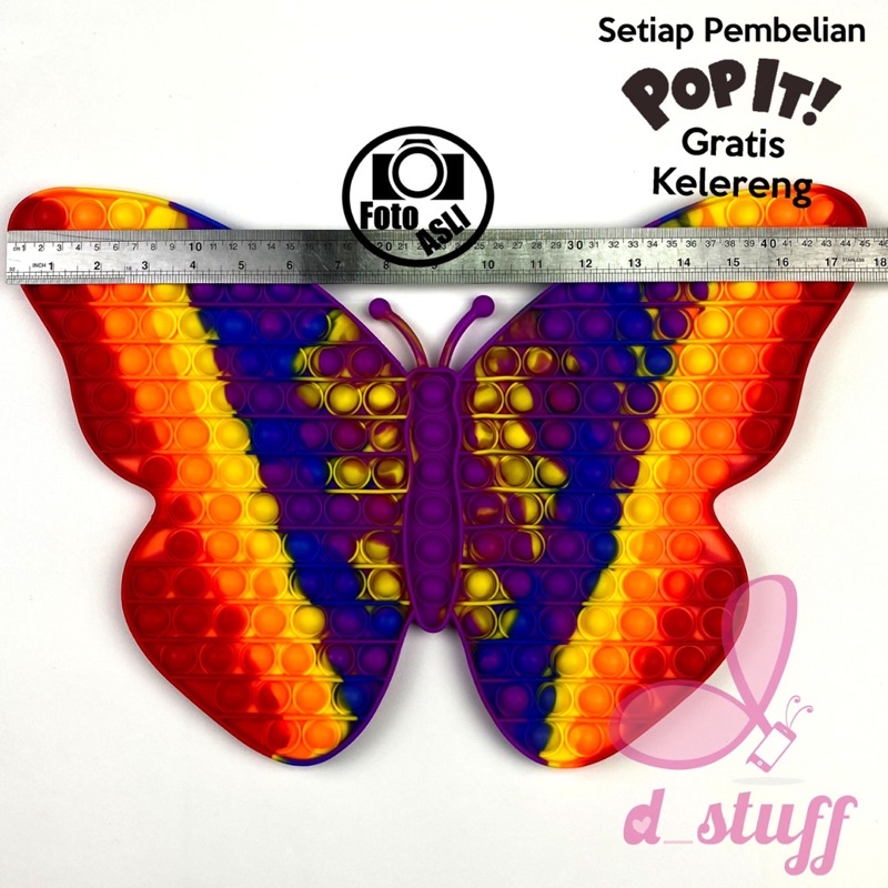 POP IT mainan Fidget Rainbow POPIT jumbo / XXL size-4