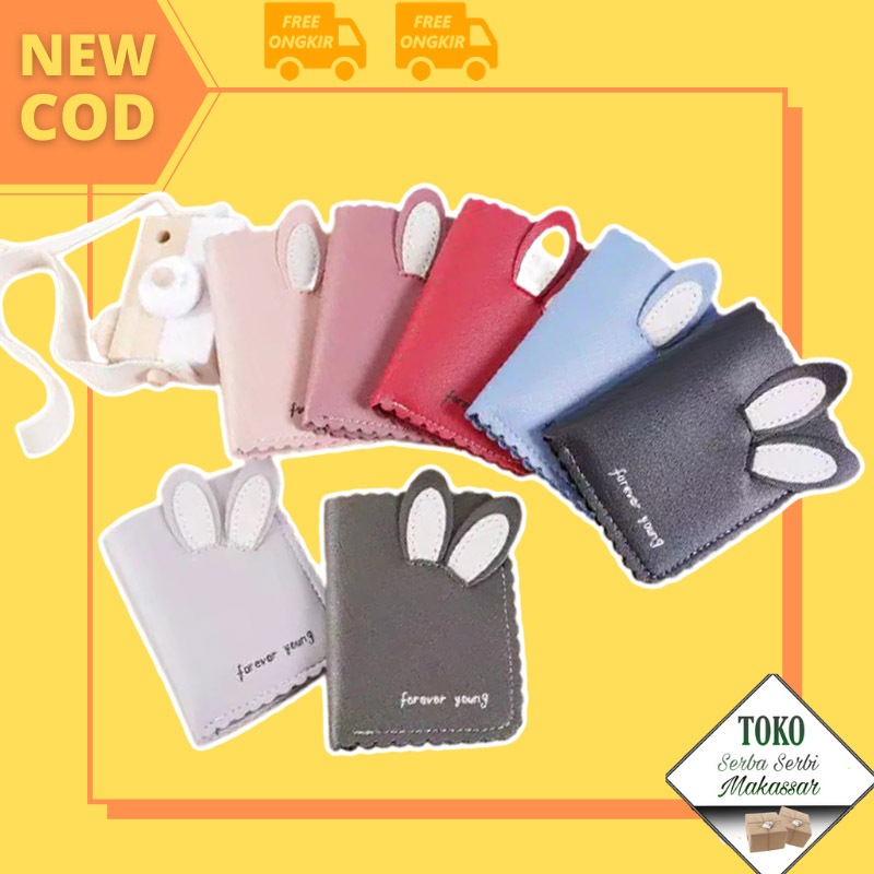 TSSM Dompet Lipat Mini Dompet Wanita Impor Lucu Kuping Kelinci / dompet cewek karakter [COD]