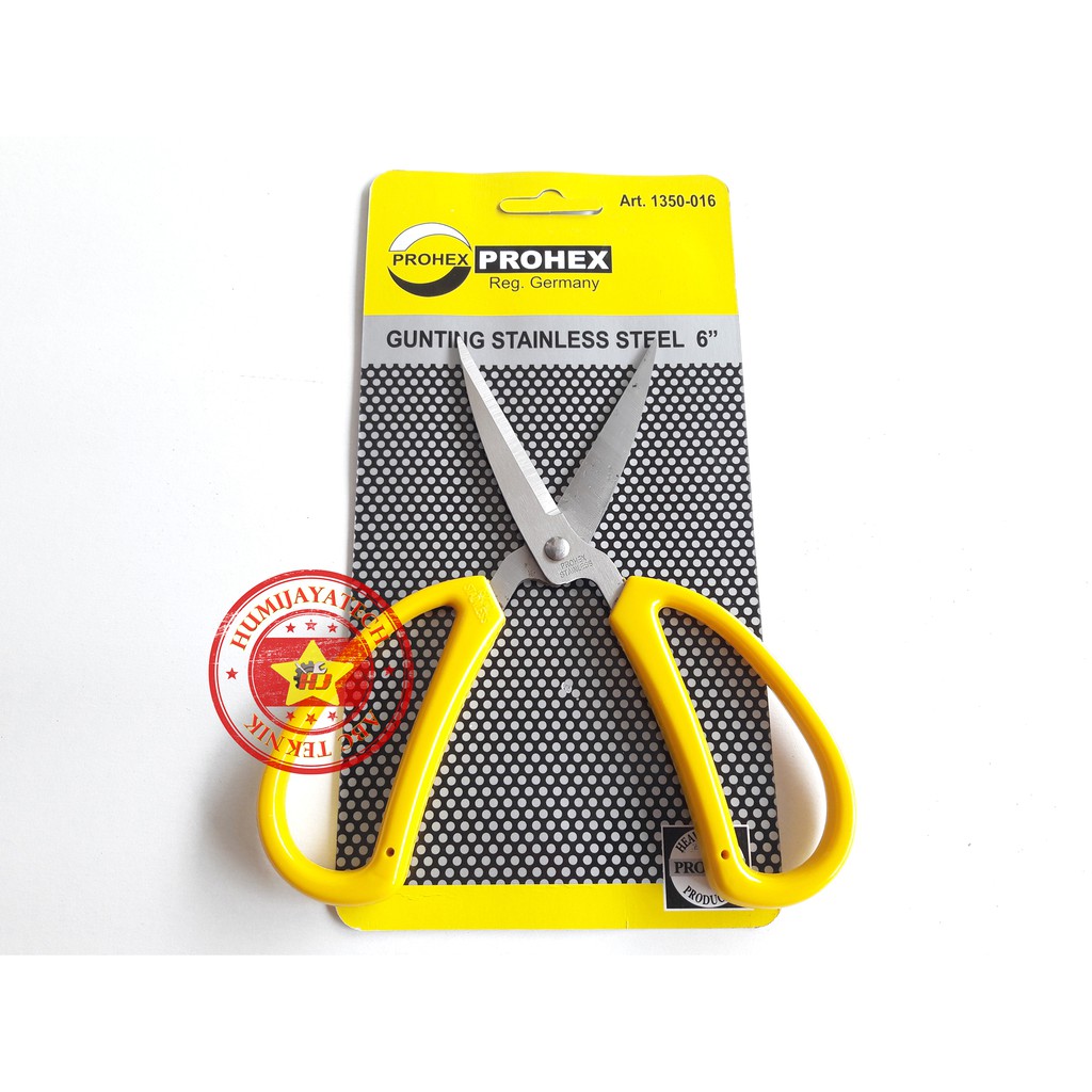 

Gunting Kodok Stainless 6 inch Prohex / Gunting Kain Stainless