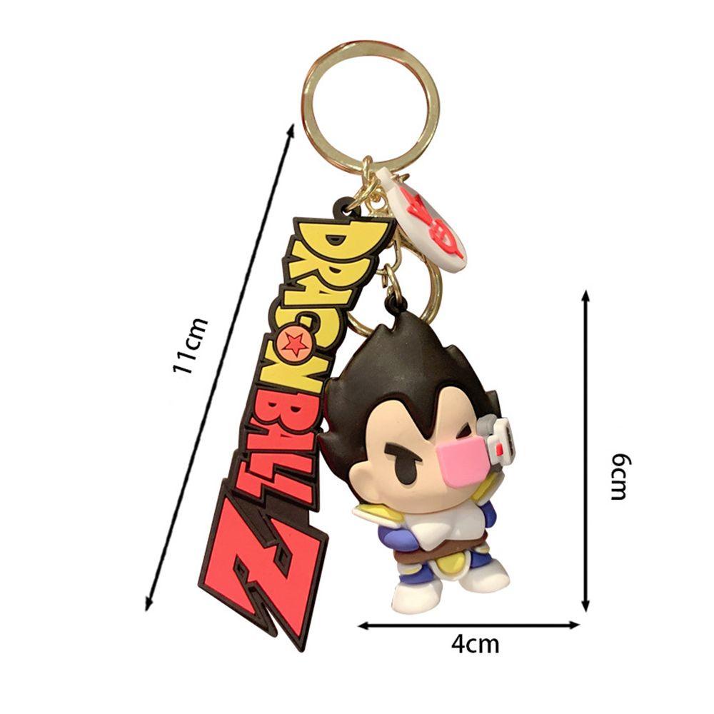 [Elegan] Wanita Gantungan Kunci Hadiah Kepribadian Manis Anime Dragon Ball Alloy Vegeta IV Kartun Key Holder