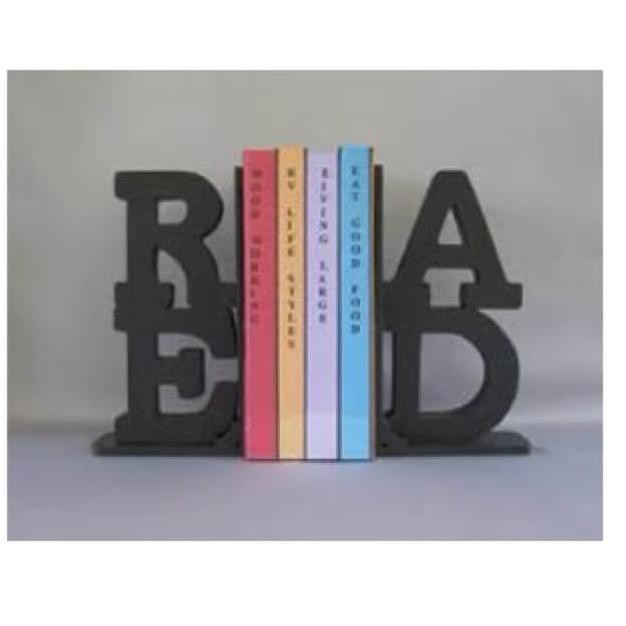 

Buruan Beli] Bookend Nama Maksimal 4 Huruf Pembatas Buku Rak Buku Penahan Buku