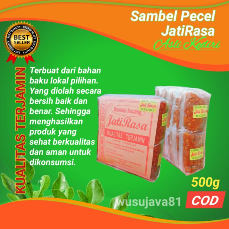 

SAMBEL PECEL KEDIRI ASLI PEDAS SEDANG BUMBU PECEL JATIRASA KACANG SANGRAI BUKAN SAMBAL MADIUN SINTI KARANGSARI BAGINDO GADO GADO METE MENTE MEDE 1kg 500g 250g 200g