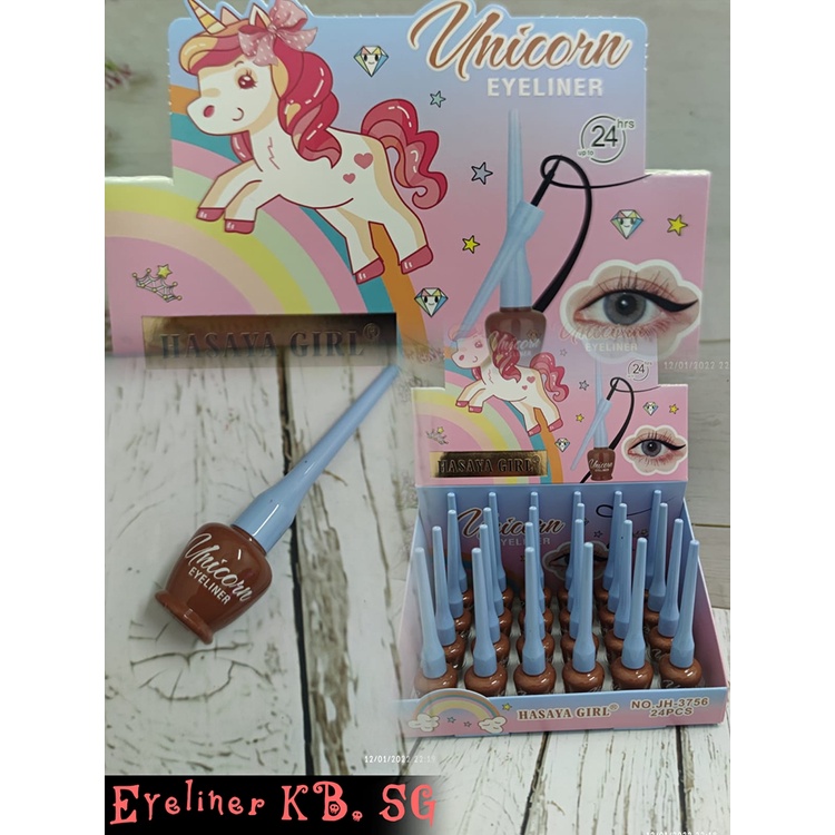 Eyeliner Waterproof Tabung Karakter Unicorn Hasaya 3756