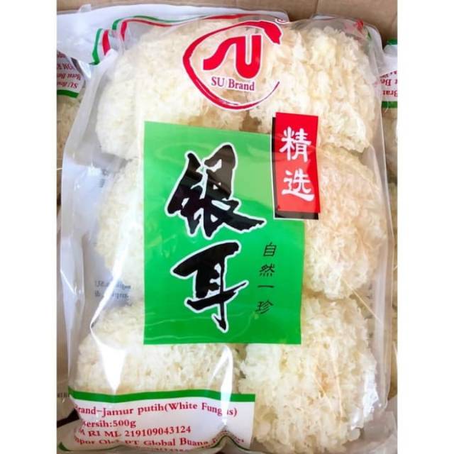 Jamur putih SU brand White fungus 500Gr